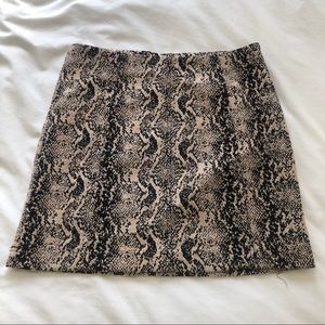 Free People Snake Print Skirt size 4